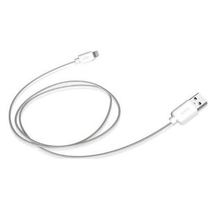 SBS USB 2.0 naar Apple Lightning-connector datakabel voor iPhone 5S/5/iPad Mini/iPod Touch 5/iPod Nano 7, wit, 1 m