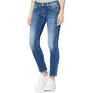 Replay Luz Ankle Zip Skinny jeans voor dames, blauw (medium blue) 9), 33W x 32L