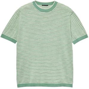 Sisley Heren H/S 105GT102E sweater, strepen groen en beige 911, L, Stripes Green And Beige 911, L