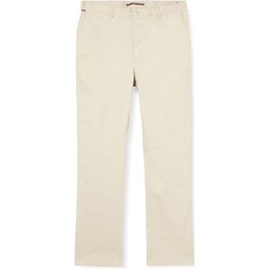 Tommy Hilfiger Essential Twill chinobroek voor heren, normale pasvorm, beige (leached stone), 38W x 28L