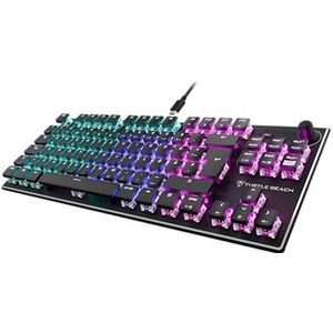 Turtle Beach Vulcan TKL mechanisch Titan Switch PC-gaming-toetsenbord met AIMO RGB-verlichting en geanodiseerde aluminium afdekplaat