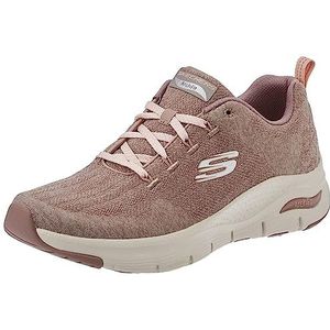 Skechers - Oxford - Casual Schoenen - Dark Taupe Knit Trim