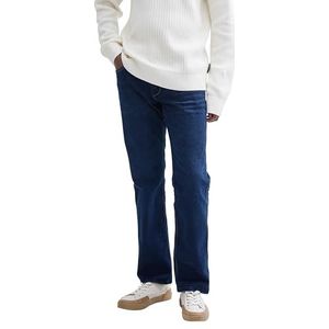 TOM TAILOR Heren Marvin Straight Jeans, 10120 - Used Dark Stone Blue Denim, 28W x 32L