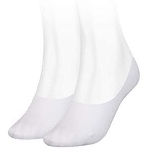 Tommy Hilfiger Footie sokken voor dames (set van 2), wit, 35-38 EU