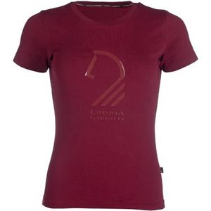 HKM Livigno Horse Head T-shirt voor dames Bordeaux L