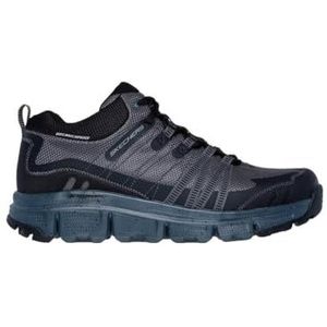 Skechers Heren Trainer-Summits bij CANOBIE Sneaker, houtskool synthetisch/textiel/zwarte trim, 7.5 UK, Houtskool Synthetisch Textiel Zwart Trim, 41.5 EU