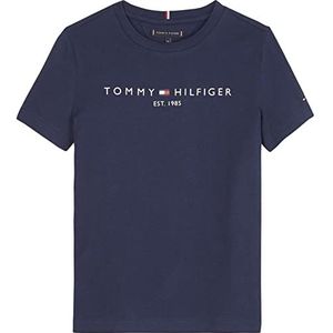 Tommy Hilfiger - Essential Tee S/S Ks0ks00210, T-shirts met korte mouwen, Unisex - Kinderen en teners, Blauw (Twilight-marine), 6 jaar