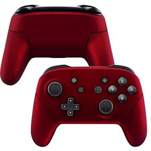 eXtremeRate Cover Grip Case voor Nintendo Switch Pro Controller,DIY Vervanging Grip Behuizing Shell voor Switch Pro Controller(Geen Controller)-Rood