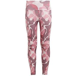 adidas Leggings voor meisjes, Wonder Orchid/Pink Fusion/Bliss Roze/Helder Roze, 5-6 jaar