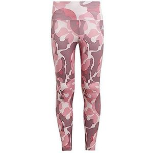 adidas Leggings voor meisjes, Wonder Orchid/Pink Fusion/Bliss Roze/Helder Roze, 14-15 Jaren