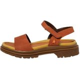 Artvoor - 1154831MH003_006 - Leren Sandalen - Oranje - 3 tot 5 cm - Klittenband - Casual