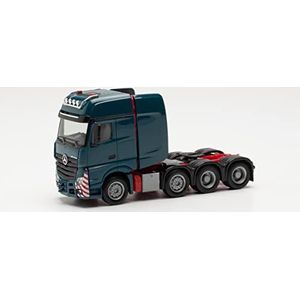 herpa 304368-005 vrachtwagen model Mercedes-Benz Actros SLT tractor, getrouw op schaal 1:87, model vrachtwagen voor Diorama, modelbouw verzamelstuk, decoratie miniatuurmodellen van kunststof, blauw