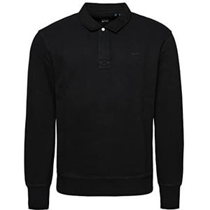 Superdry Vintage Od Rugby sweatshirt met capuchon voor heren, zwart, M