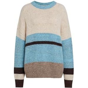 Jalene Trui  crème / chamois / turquoise / zwart