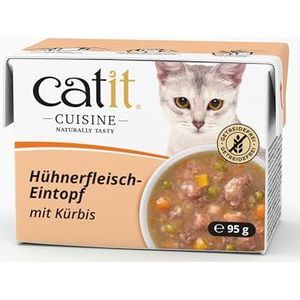 Catit Cousine Kattenstoofpot, Kip met Pompoen, 95 g