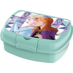 Disney Sandwich-box voor meisjes, van kunststof, Frozen Elsa en Anna, voor snack uit het huis