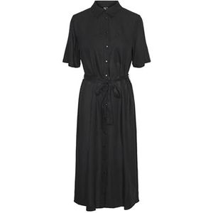 Blousejurken - Effen - Viscose - Normale Pasvorm - Halve Mouw