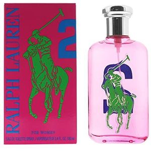 Ralph Lauren, Ralph Lauren Big Pony Pink 2 Eau De Toilette Spray 100 Ml For Women, Edt-Parfum, Veelkleurig, U, Vrouw