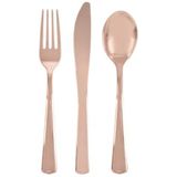 bestekset 20 cm rosé-goud 18-delig