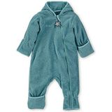 Sterntaler Fleece overall voor jongens en meisjes met ritssluiting, leeftijd: 3-4 maanden, maat: 56, turquoise