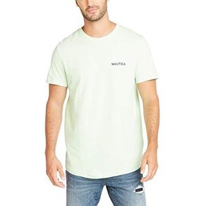 Nautica Men's Short Sleeve Solid Crew Neck T-Shirt, Patina Green, Small