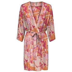 ONLY Dames Onlnova Life Vis Thea Kh Dress AOP, Golden Poppy, L