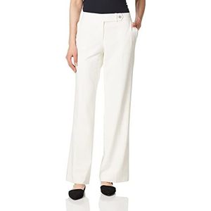 Calvin Klein Classic Fit Straight Leg Suit Pant voor dames, crème, 38