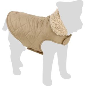 Flamingo Hondenjas Bonnie Beige - Maat 55cm (A: 55 cm, B: 40-48 cm, C: 68-74 cm) - Ideaal voor Border Collie, Cocker Spaniel, Labrador, Vizsla en Beagle