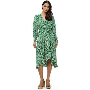 Desires Alberte wikkeljurk met lange mouwen | Groene jurken voor dames VK | Lente damesjurken | Maat XS