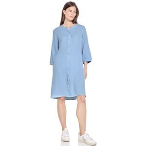 CECIL mousseline jurk, Soft Light Blue, XXL
