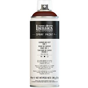 Liquitex 4453311 Professional Spray Paint - acrylverf, verfspray op waterbasis, lichtecht - 400ml Spuitbus, Cad Red Deep Hue 3