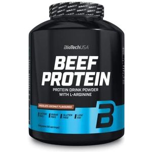 BioTechUSA Beef Protein, 87% Gehydrolyseerd Eiwit Peptide Formule, Lactose & Glutenvrij, Vetarm, Suikervrij, Paleo dieet-vriendelijk, 1816 g, Chocolade-Kokosnoot