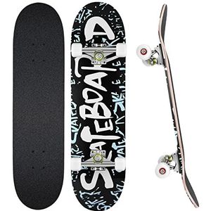 WeSkate Compleet Skateboard 31""x8"", 7 Layer Canadese Esdoorn Dubbele Kick Concave Standaard Skate Boards Kids Beginners Trick Skateboard voor Meisjes Jongens Tieners Jeugd Volwassen