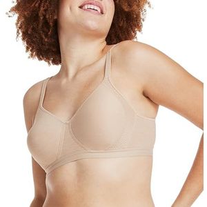 Hanes X-Temp Mesh voor dames, volledige dekking, verkoelend draadloos converteerbaar, comfortabele draadloze T-shirtbeha, Naakt, L