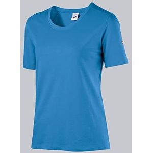 BP 1715-234 dames T-shirt, 97% katoen, 3% elastaan azuurblauw, maat S