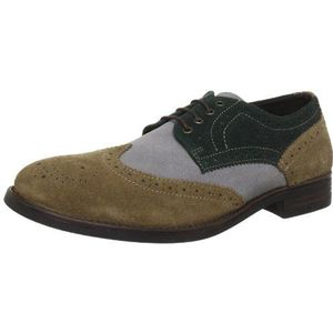 SELECTED HOMME Sel Titus Suede 16030231 lage veterschoenen voor heren, meerkleurig olijfgroen, 41 EU