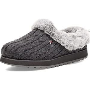 Skechers Keepsakes Ice Angel Slipper voor dames, houtskool, 5.5 UK Wide