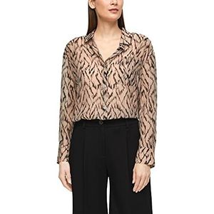 s.Oliver BLACK LABEL Damesblouse, Beige Aop, 36
