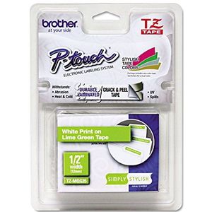 Brother TZEMQG35 Lint Wit/Lime Groen