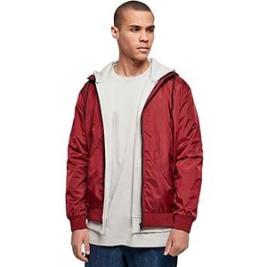 Build Your Brand - Windrunner - Herenjas - Bordeauxrood/Zwart