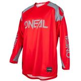 O'NEAL | Jersey | Enduro Motocross | Ademende stof, maximale bewegingsvrijheid, verlengde rug | Jersey Matrix Ridewear | Volwassen | Rood/grijs | Maat M