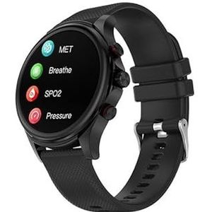 PRENDELUZ Zwarte smartwatch, uniseks, waterdichte smartwatch