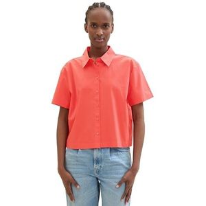 TOM TAILOR Denim Damesblouse, 11042 - Plain Rood, XS