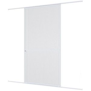 Windhager Insectenbescherming Expert schuifdeur vliegenscherm aluminium frame voor deuren 120 x 240 cm wit 04317