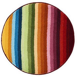 Meusch 2867148518 badmat Funky, 80 cm rond, multicolor