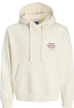 Jack & Jones - JORMEADOWS SWEAT HOOD - Hoodie - Antique white - Met Capuchon