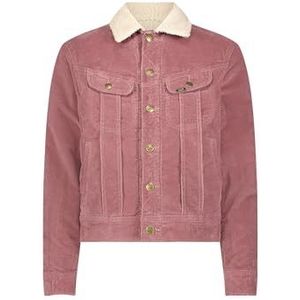 Lee Sherpa Rider JKT Denim Jacket voor dames, Dreamy Mauve, S