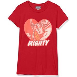 Marvel Little, Big Classic So Mighty Girls T-shirt met korte mouwen, rood, maat XS, rood, XS