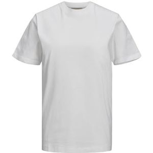 JACK & JONES Dames Jjxx Jxcelina Ss Regular Time Tee Noos T-shirt, wit (snow white), XL
