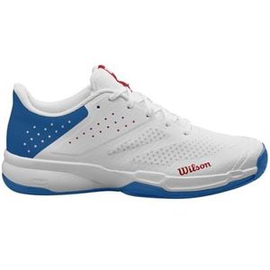 Wilson Heren KAOS Stroke 2.0 Tennisschoen, Wit/Deja Vu Blauw Rood, 8.5 UK, Wit Deja Vu Blauw Wilson Rood, 8.5 UK